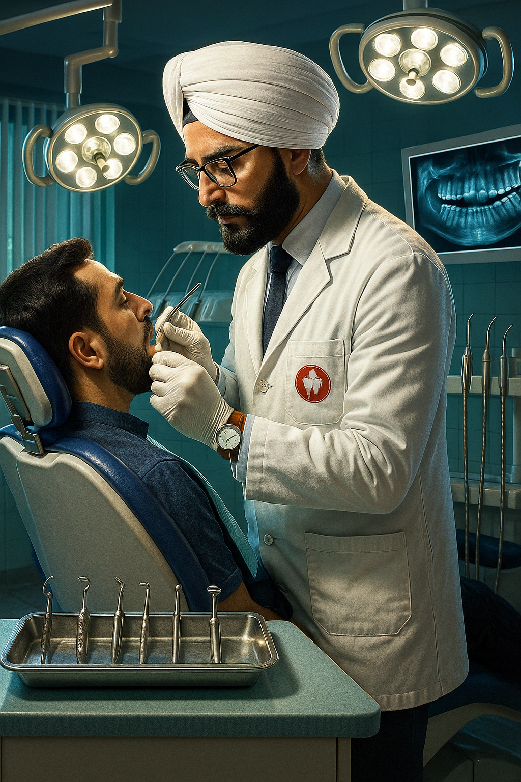 Dr. Jasmeet Chandok with a happy patient