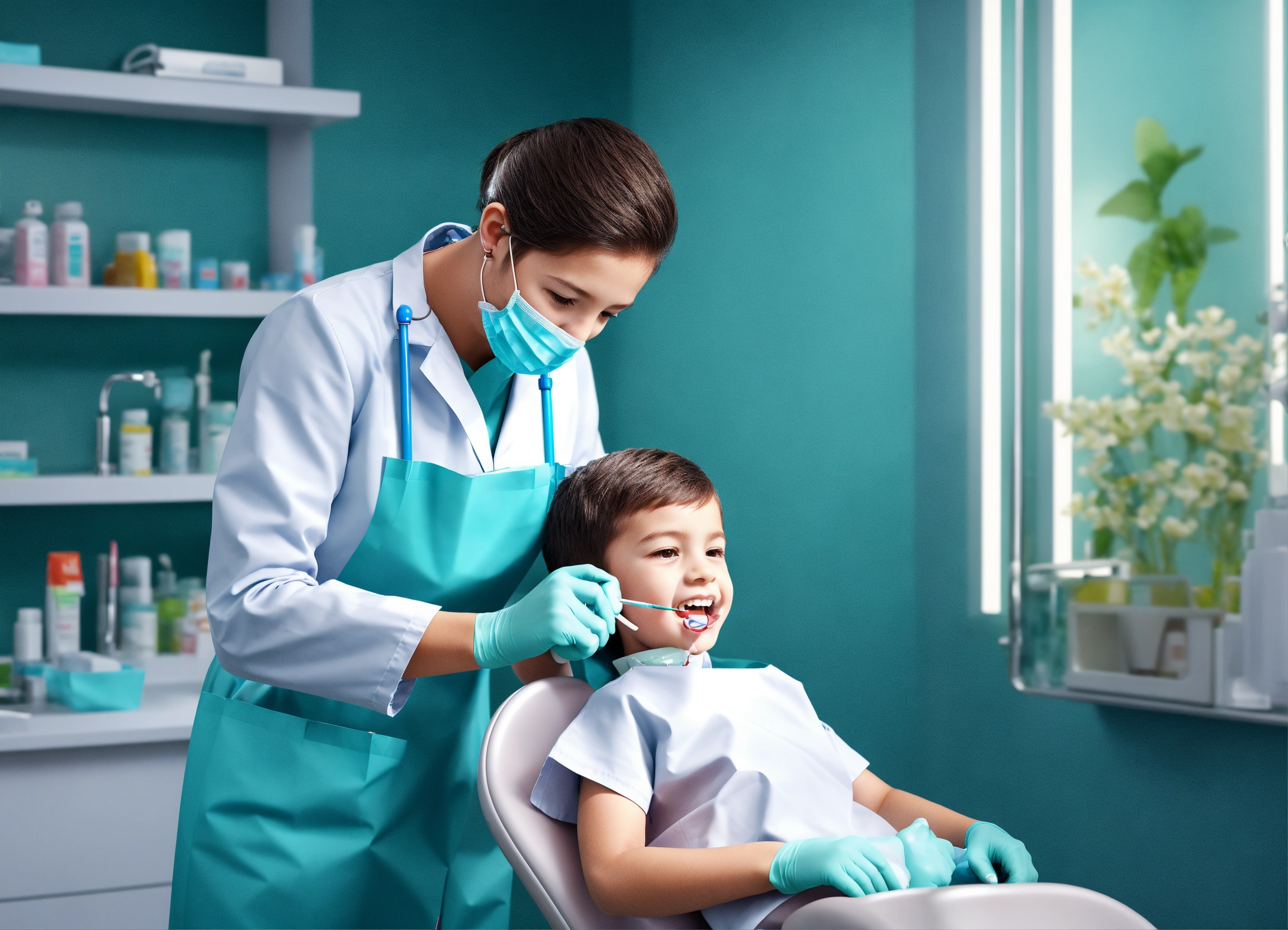 Dental laboratory with precision tools